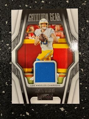 Panini Justin Herbert Card - Blue & Yellow & White